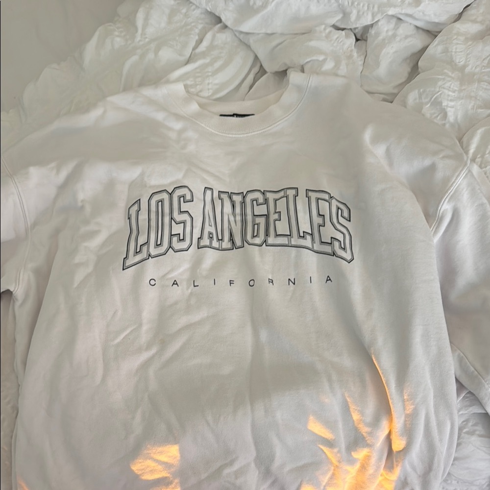 Los Angeles California White Sweatshirt